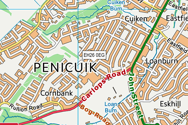 EH26 0EG map - OS VectorMap District (Ordnance Survey)