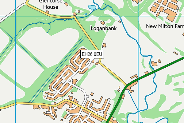 EH26 0EU map - OS VectorMap District (Ordnance Survey)
