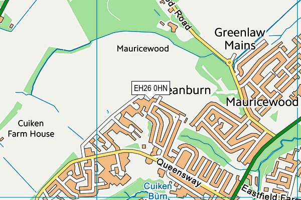 EH26 0HN map - OS VectorMap District (Ordnance Survey)