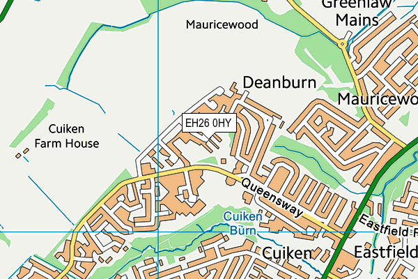 EH26 0HY map - OS VectorMap District (Ordnance Survey)
