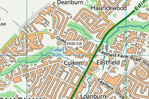 EH26 0JE map - OS VectorMap District (Ordnance Survey)