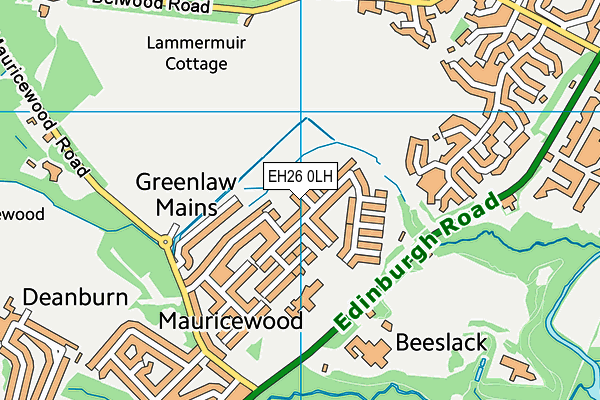 EH26 0LH map - OS VectorMap District (Ordnance Survey)