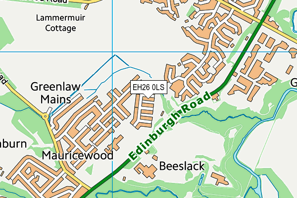 EH26 0LS map - OS VectorMap District (Ordnance Survey)