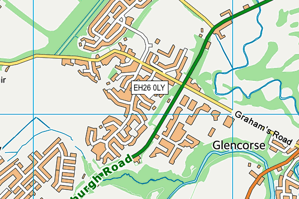 EH26 0LY map - OS VectorMap District (Ordnance Survey)