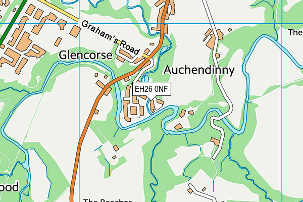 EH26 0NF map - OS VectorMap District (Ordnance Survey)