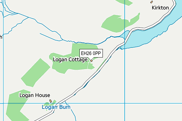 EH26 0PP map - OS VectorMap District (Ordnance Survey)