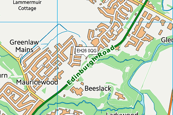 EH26 0QG map - OS VectorMap District (Ordnance Survey)