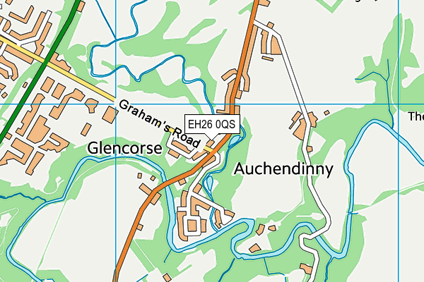EH26 0QS map - OS VectorMap District (Ordnance Survey)