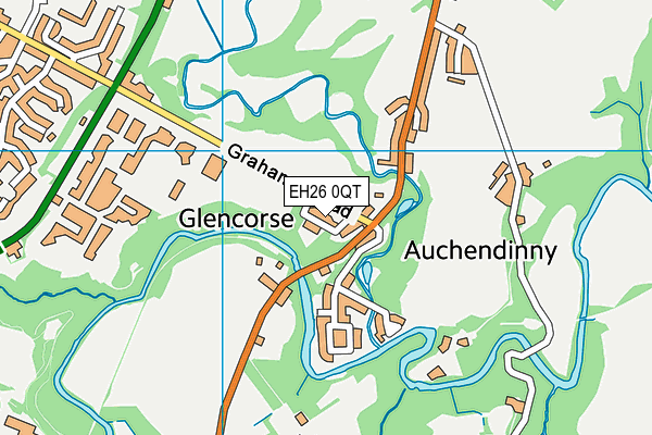 EH26 0QT map - OS VectorMap District (Ordnance Survey)
