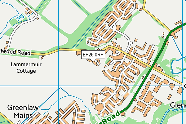EH26 0RF map - OS VectorMap District (Ordnance Survey)