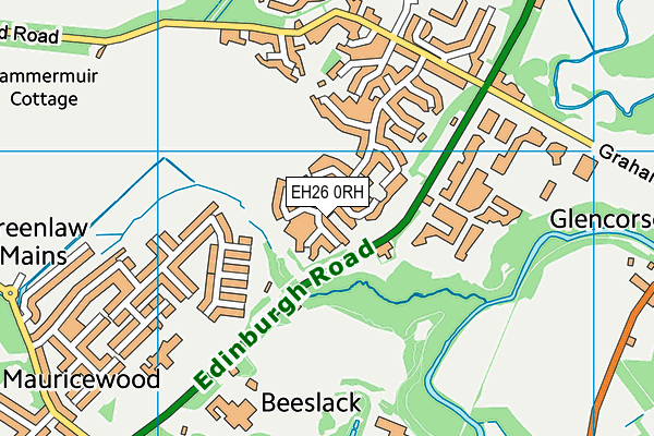 EH26 0RH map - OS VectorMap District (Ordnance Survey)