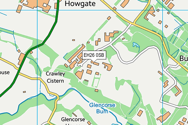 EH26 0SB map - OS VectorMap District (Ordnance Survey)