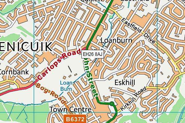 EH26 8AJ map - OS VectorMap District (Ordnance Survey)