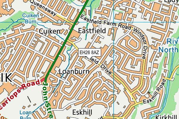 EH26 8AZ map - OS VectorMap District (Ordnance Survey)