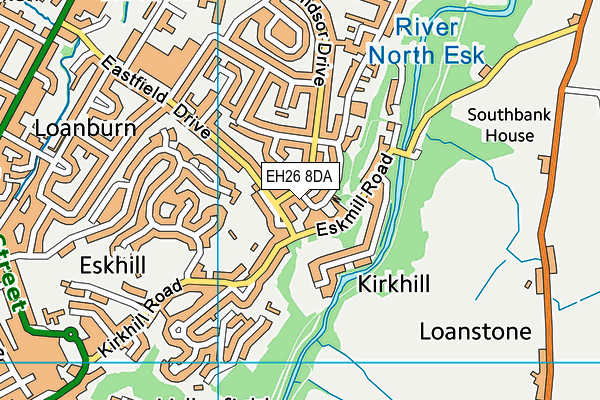 EH26 8DA map - OS VectorMap District (Ordnance Survey)