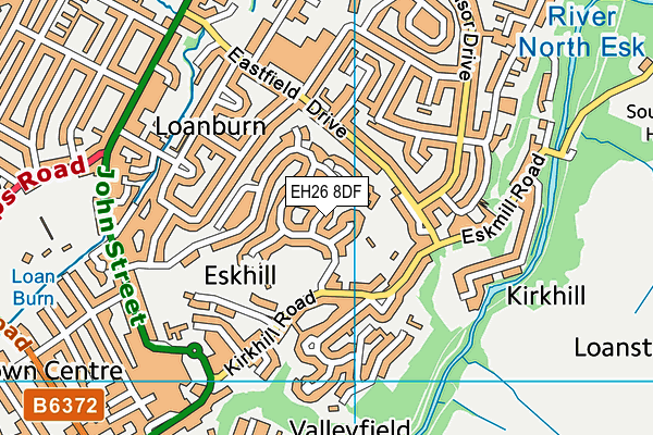 EH26 8DF map - OS VectorMap District (Ordnance Survey)