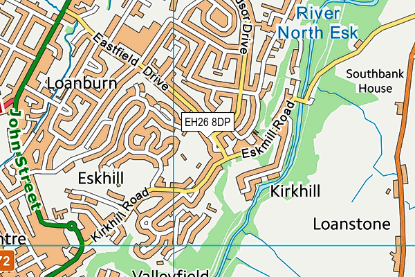 EH26 8DP map - OS VectorMap District (Ordnance Survey)