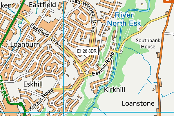 EH26 8DR map - OS VectorMap District (Ordnance Survey)