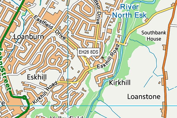 EH26 8DS map - OS VectorMap District (Ordnance Survey)