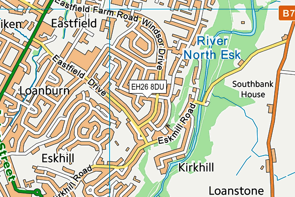 EH26 8DU map - OS VectorMap District (Ordnance Survey)