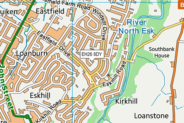 EH26 8DY map - OS VectorMap District (Ordnance Survey)