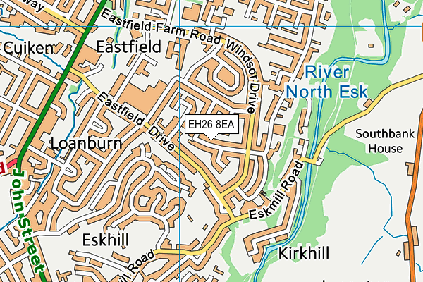 EH26 8EA map - OS VectorMap District (Ordnance Survey)