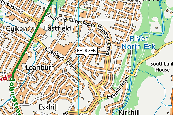 EH26 8EB map - OS VectorMap District (Ordnance Survey)