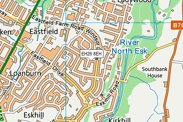 EH26 8EH map - OS VectorMap District (Ordnance Survey)