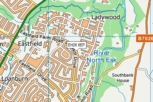 EH26 8EP map - OS VectorMap District (Ordnance Survey)