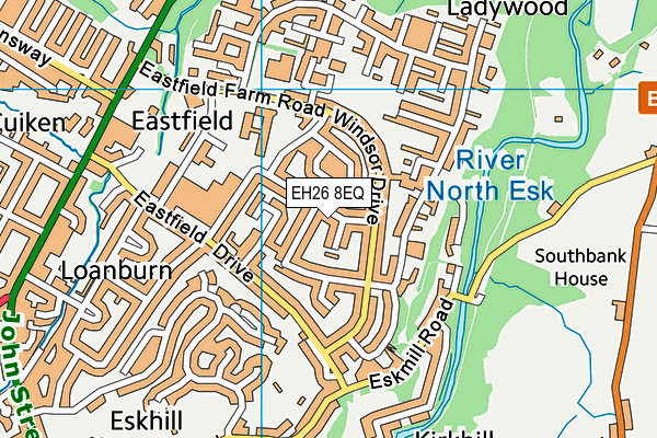 EH26 8EQ map - OS VectorMap District (Ordnance Survey)
