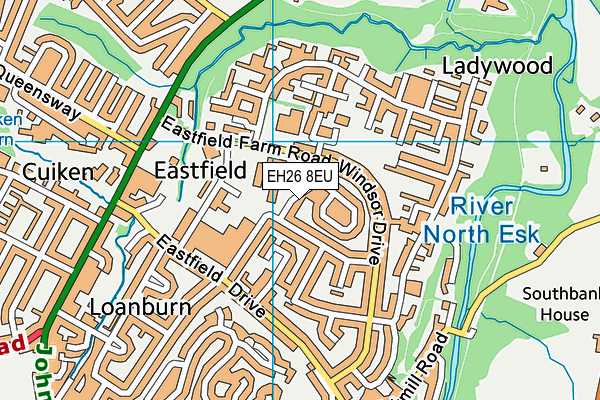 EH26 8EU map - OS VectorMap District (Ordnance Survey)