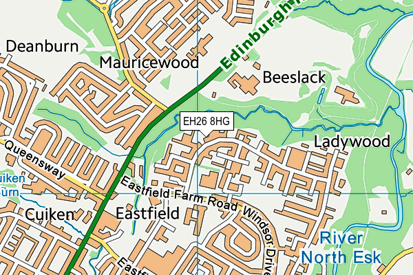 EH26 8HG map - OS VectorMap District (Ordnance Survey)