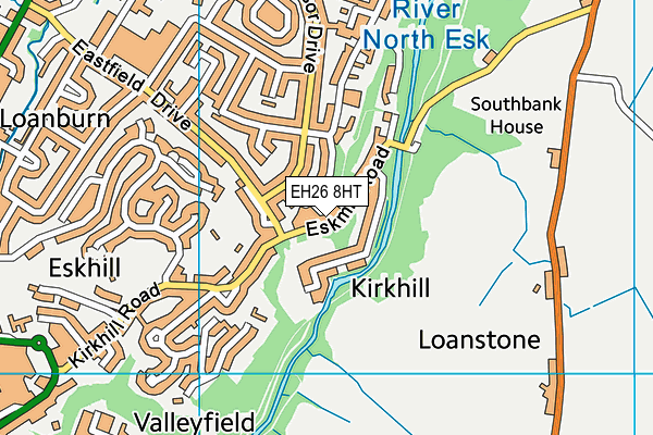 EH26 8HT map - OS VectorMap District (Ordnance Survey)