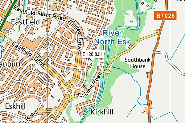 EH26 8JH map - OS VectorMap District (Ordnance Survey)