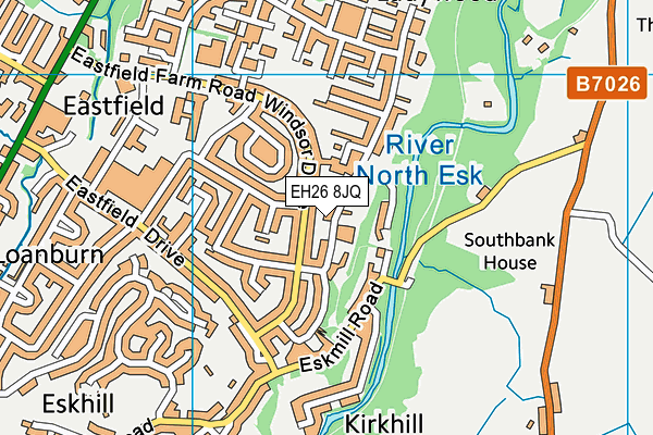 EH26 8JQ map - OS VectorMap District (Ordnance Survey)