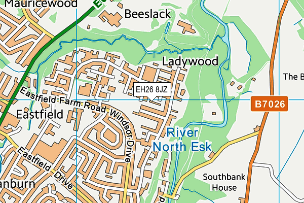 EH26 8JZ map - OS VectorMap District (Ordnance Survey)