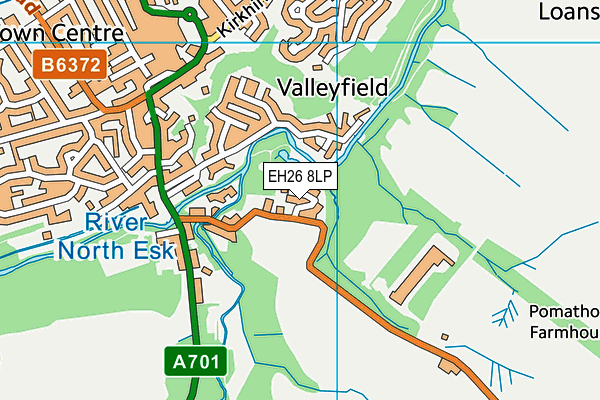 EH26 8LP map - OS VectorMap District (Ordnance Survey)