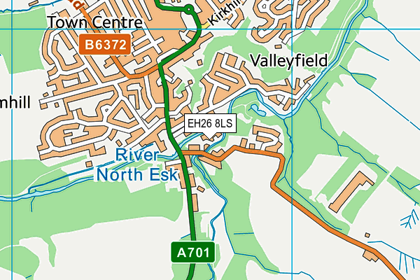 EH26 8LS map - OS VectorMap District (Ordnance Survey)