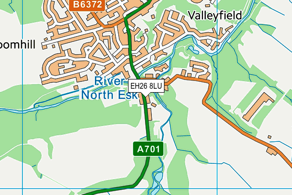 EH26 8LU map - OS VectorMap District (Ordnance Survey)