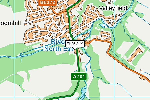 EH26 8LX map - OS VectorMap District (Ordnance Survey)