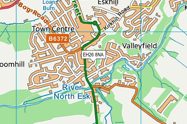 EH26 8NA map - OS VectorMap District (Ordnance Survey)