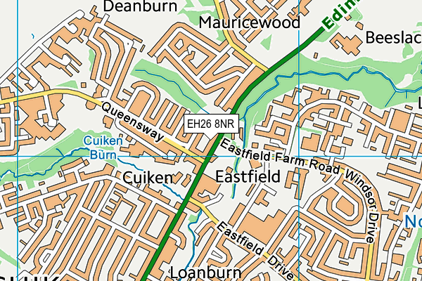 EH26 8NR map - OS VectorMap District (Ordnance Survey)