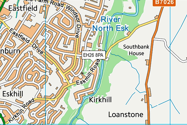 EH26 8PA map - OS VectorMap District (Ordnance Survey)