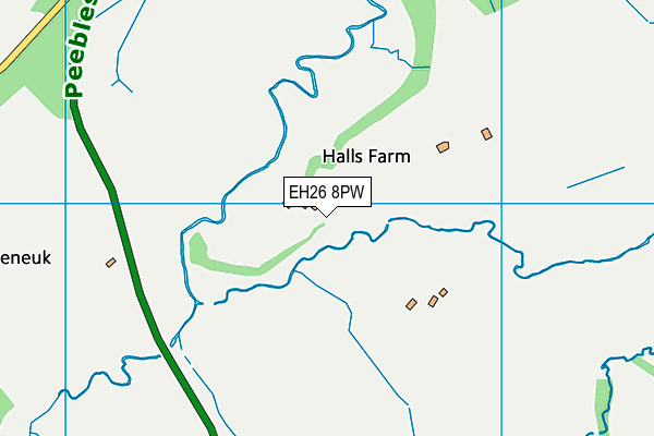 EH26 8PW map - OS VectorMap District (Ordnance Survey)