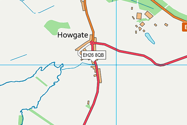 EH26 8QB map - OS VectorMap District (Ordnance Survey)