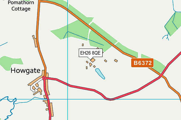 EH26 8QE map - OS VectorMap District (Ordnance Survey)