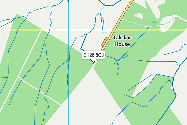 EH26 8QJ map - OS VectorMap District (Ordnance Survey)