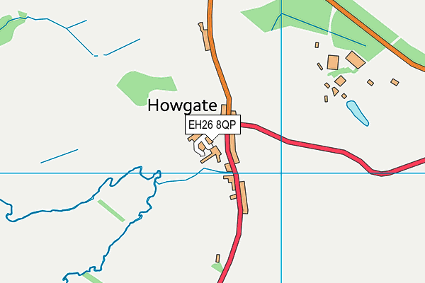 EH26 8QP map - OS VectorMap District (Ordnance Survey)