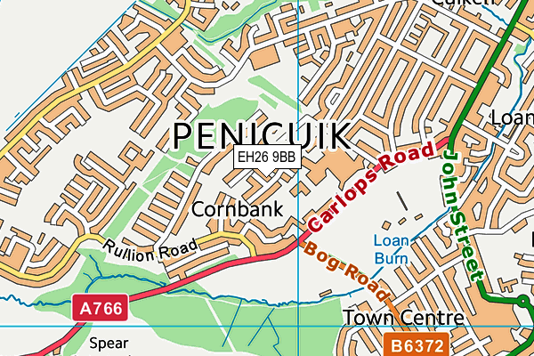 EH26 9BB map - OS VectorMap District (Ordnance Survey)