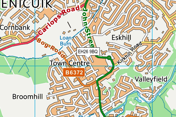 EH26 9BQ map - OS VectorMap District (Ordnance Survey)